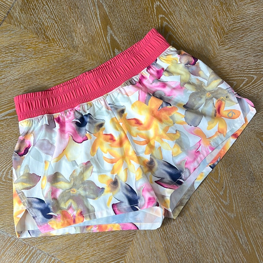 GAP FIT Athletic Watercolor Pink Running Shorts XS